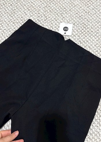 Kadın Siyah kumaş havuç pantolon - Görsel 4