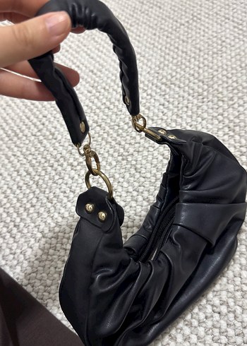 Siyah Deri Çanta - Görsel 2