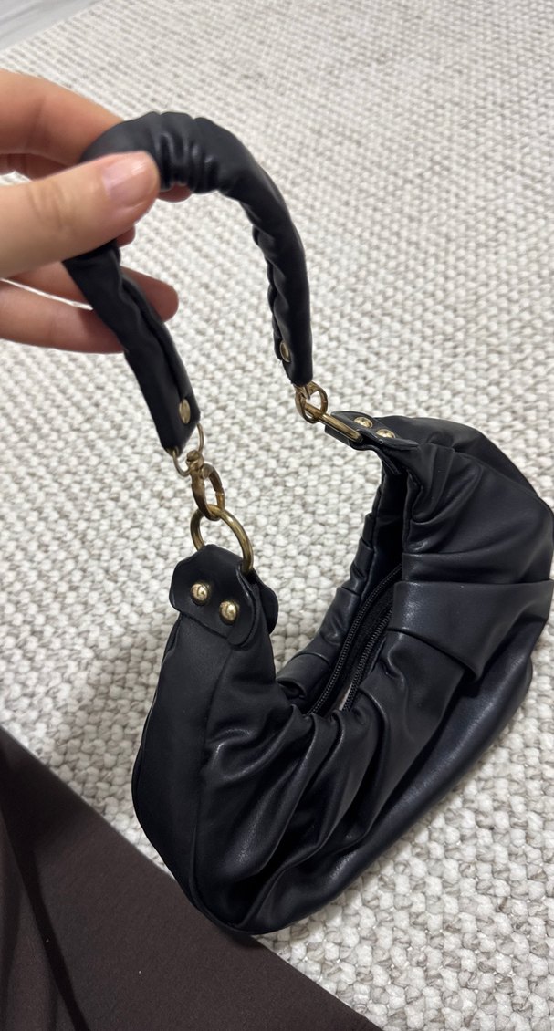Siyah Deri Çanta - Görsel 2
