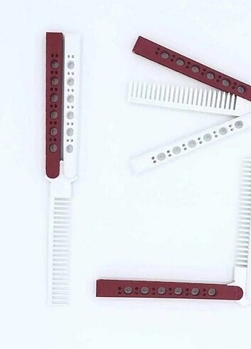 Taraftar Fanatik Kelebek Bıçak Şeklinde Plastik Tarak Saç Tarama - Görsel 6