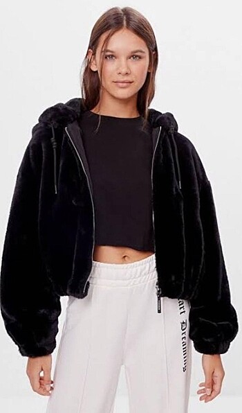 Bershka peluş kürk
