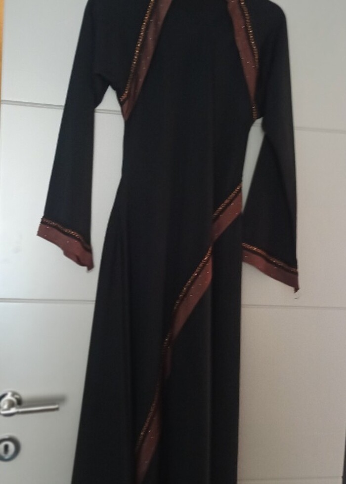 Siyah Kilis uzun elbise - Görsel 3