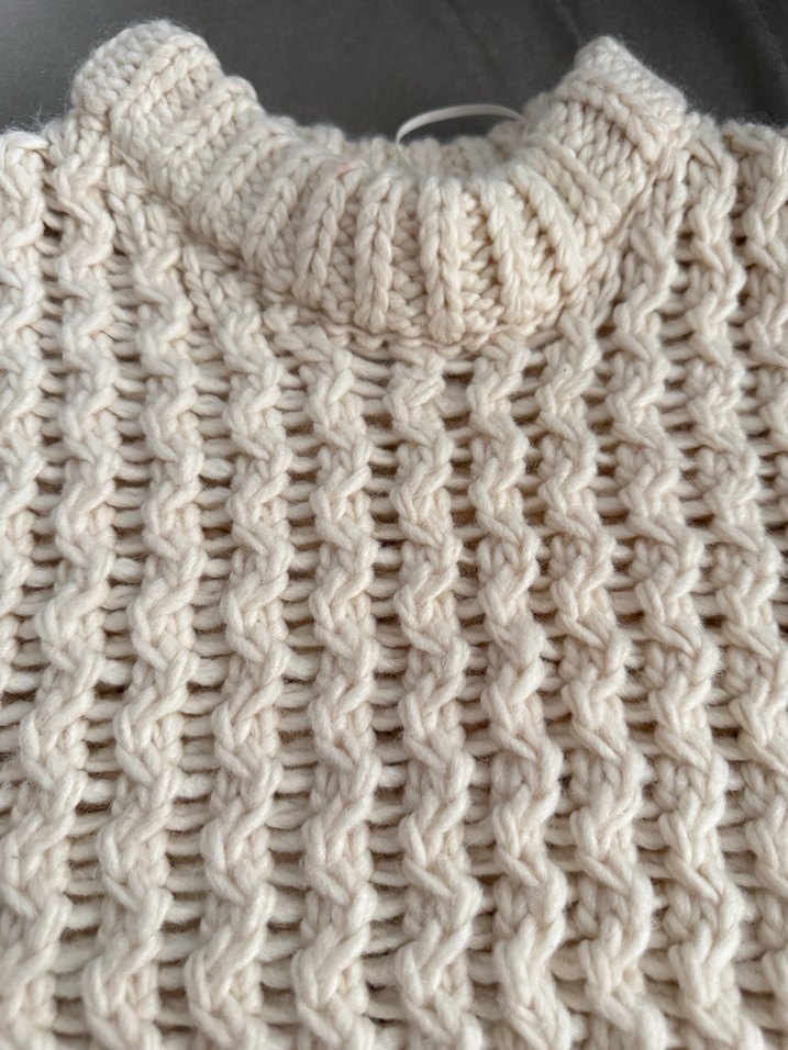 Zara Bej Boğazlı Örgü Kadın Süveter - Görsel 3