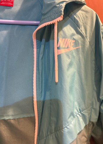 Nike Mavi Fermuarlı Kadın Yağmurluk - Görsel 8