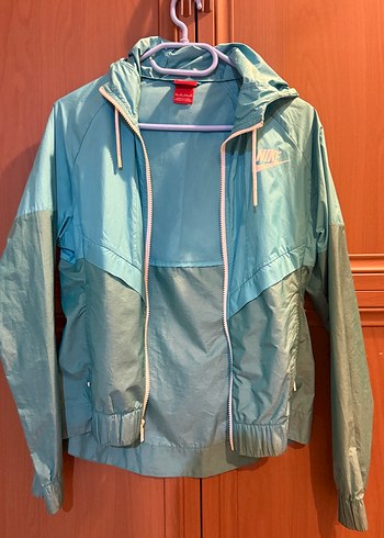 Nike Mavi Fermuarlı Kadın Yağmurluk - Görsel 7