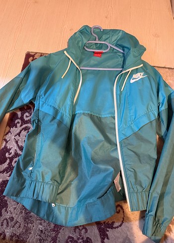 Nike Mavi Fermuarlı Kadın Yağmurluk - Görsel 4