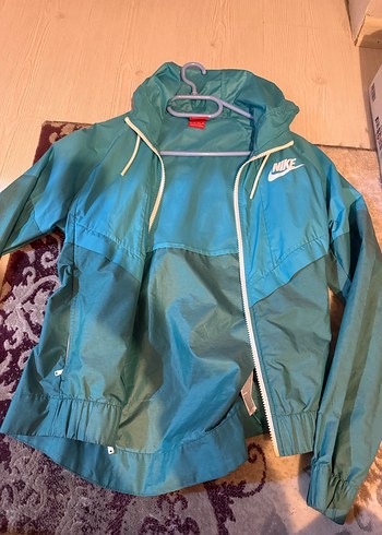 Nike Mavi Fermuarlı Kadın Yağmurluk - Görsel 3