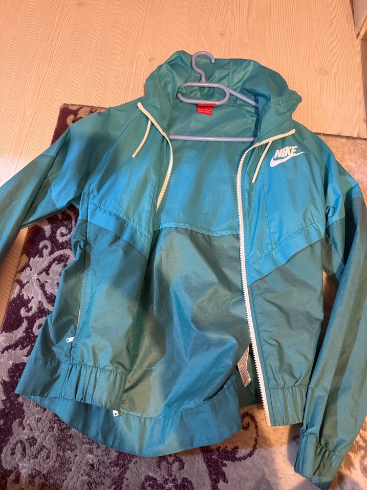 Nike Mavi Fermuarlı Kadın Yağmurluk - Görsel 4