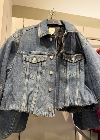Calvin Klein Kadın Mavi Denim Ceket - Görsel 5