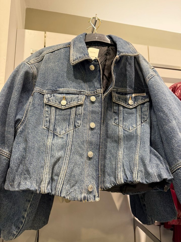 Calvin Klein Kadın Mavi Denim Ceket - Görsel 5