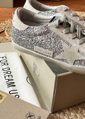 Golden Goose Gri simli Sneakers - Görsel 11