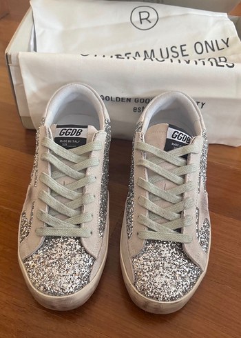 Golden Goose Gri simli Sneakers - Görsel 3