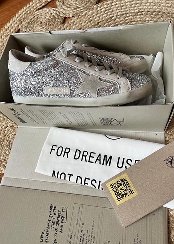 Golden Goose Gri simli Sneakers - Görsel 10