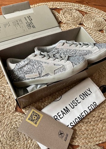 Golden Goose Gri simli Sneakers - Görsel 7