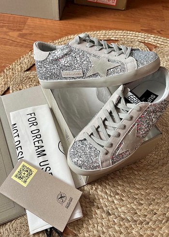 Golden Goose Gri simli Sneakers - Görsel 9