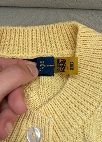 Ralp Lauren Sarı Örgü Kadın Hırka - Görsel 5