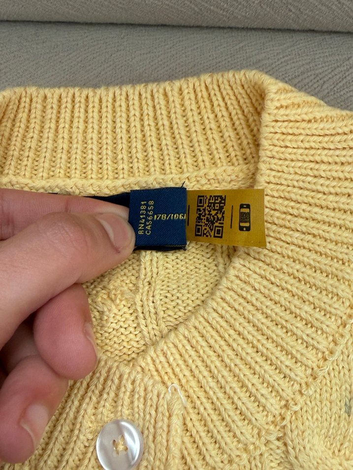 Ralp Lauren Sarı Örgü Kadın Hırka - Görsel 5