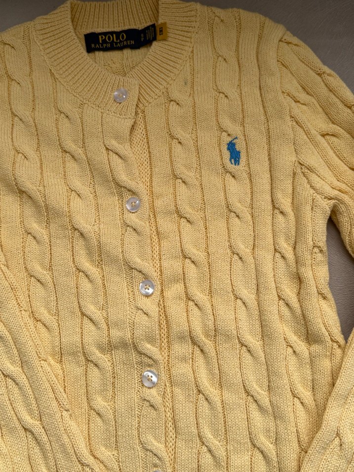 Ralp Lauren Sarı Örgü Kadın Hırka - Görsel 2