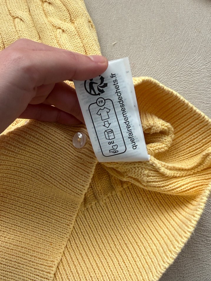 Ralp Lauren Sarı Örgü Kadın Hırka - Görsel 4