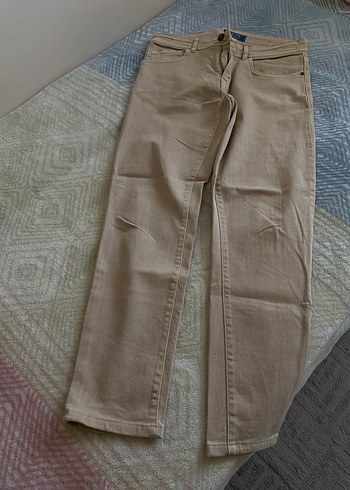 32 Beden Pierre cardin erkek Bej Regular Fit Kot Pantolon