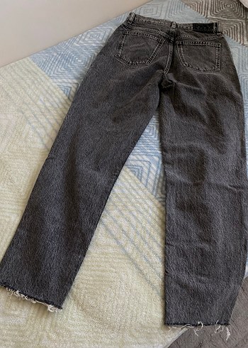Mango Mango Gri Midi Kadın Denim Pantolon