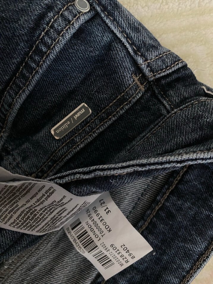 Mavi erkek jean - Görsel 5