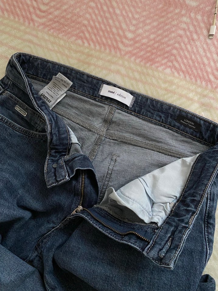 Mavi erkek jean - Görsel 4