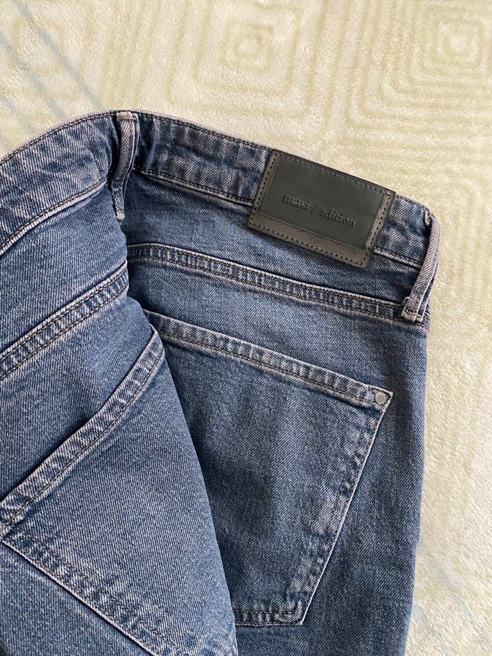 Erkek Gri-Mavi Kot Pantolon - Görsel 5