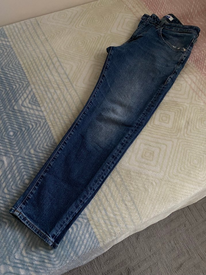 Mavi erkek Kot Pantolon - Görsel 2