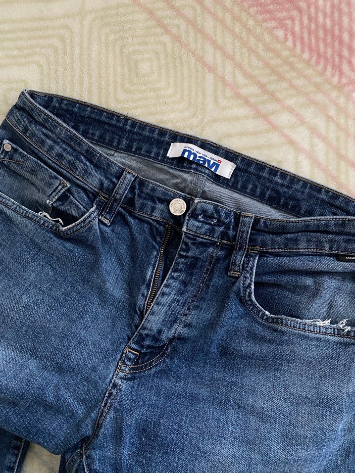 Mavi erkek Kot Pantolon - Görsel 4