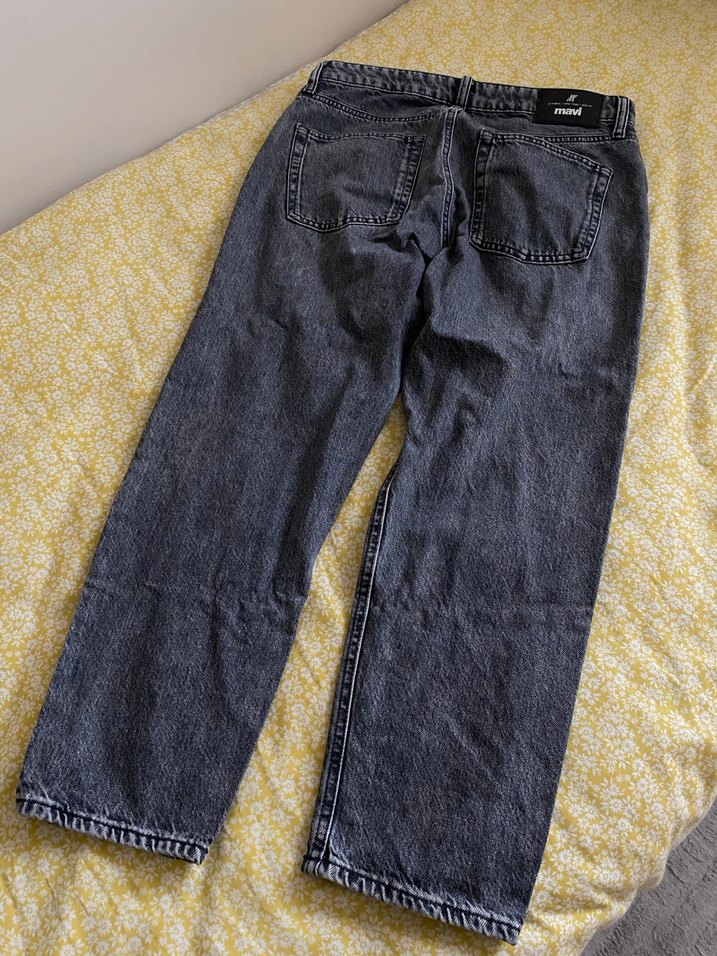 Gri erkek mavi marka Kot Pantolon - Görsel 2