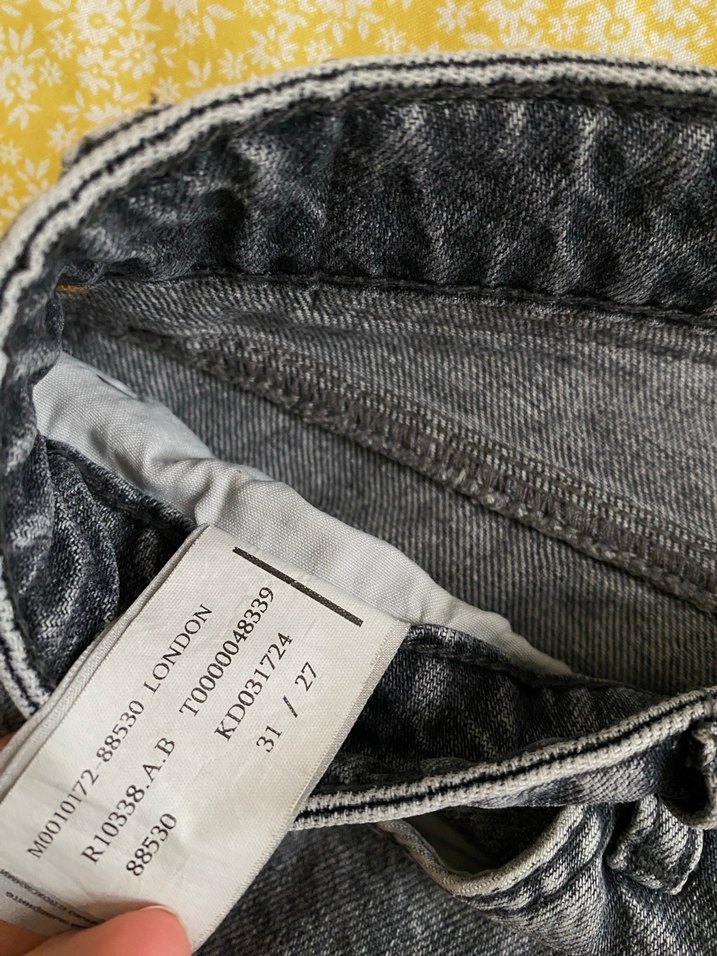 Gri erkek mavi marka Kot Pantolon - Görsel 5