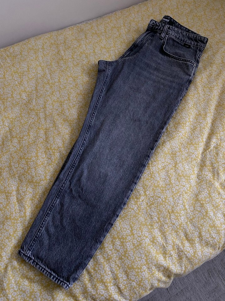 Gri erkek mavi marka Kot Pantolon - Görsel 3