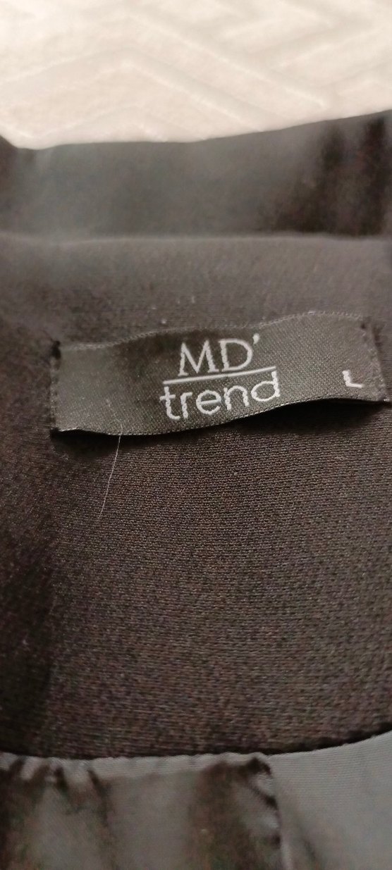 Düğmeli Siyah Kadın Uzun Blazer Ceket - Görsel 3