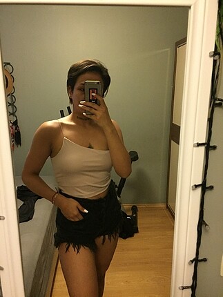 Tek omuz crop