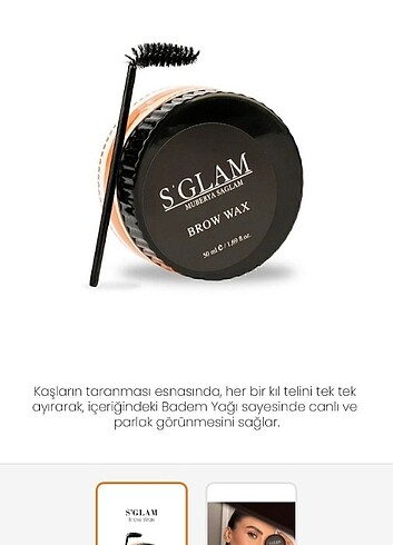 S'GLAM kaş sabitleyici 