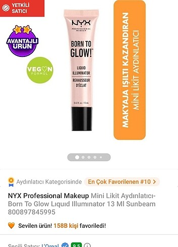 NYX aydınlatıcı mini 
