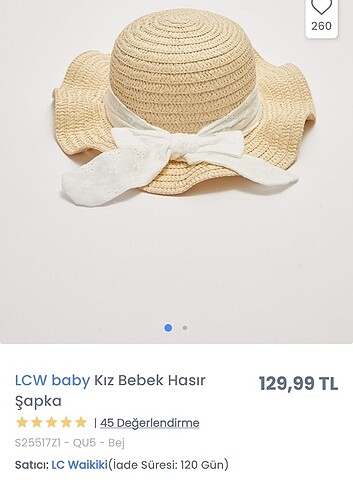 LCW HASIR GORUNUMLU SAPKA IKIZ KIZ COCUK