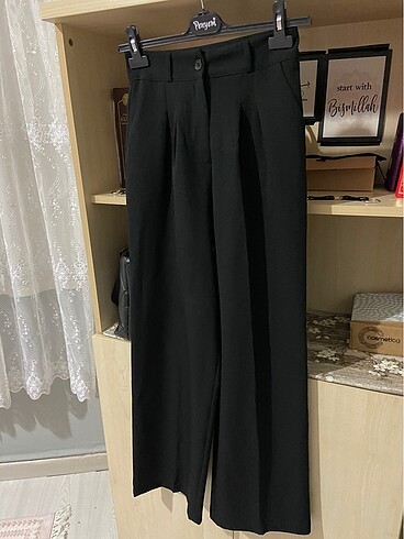 Siyah kumaş pantolon