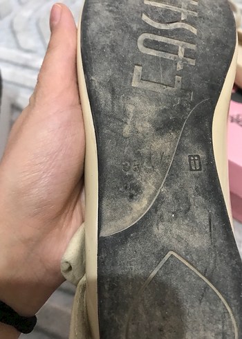 Kız Çocuk Bej Tokalı Babet Ayakkabı - Görsel 3