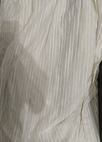 Bohem Beyaz Düz Desen Tül Perde sıfır ayarında - Görsel 2