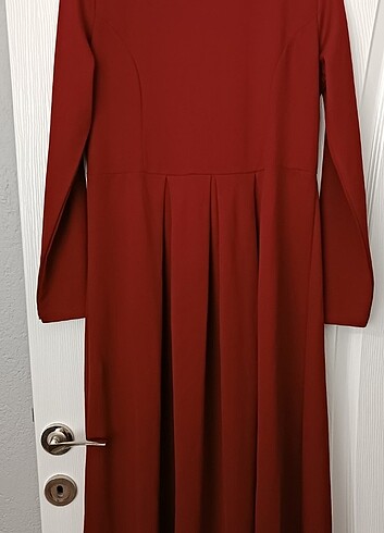Bordo elbise 