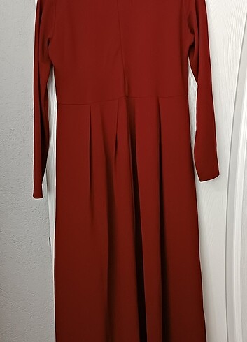 Bordo elbise - Görsel 2