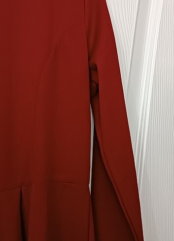 Bordo elbise - Görsel 4