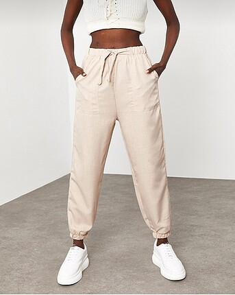 Yüksek bel jogger pantolon