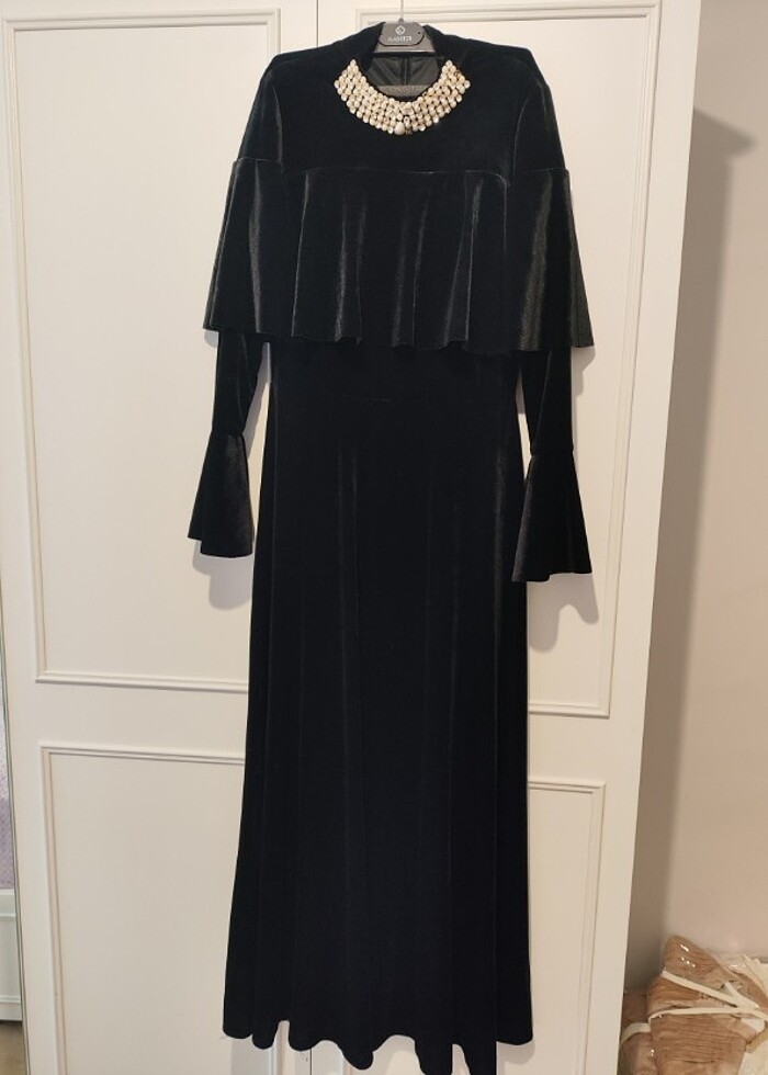 Lalem 38 beden kadife ağır elbise - Görsel 3