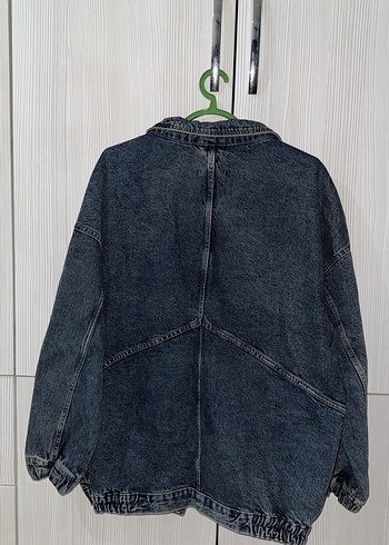 Trendyol & Milla Oversize Düğmeli koyu mavi Kadın Denim Ceket