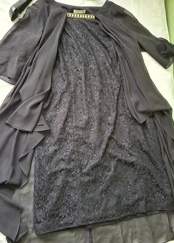 Gri Drape Detaylı Midi Straplez Elbise