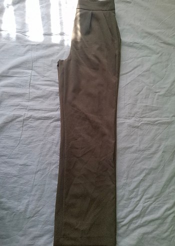 Haki Kadın Kumaş Pantolon - Görsel 2