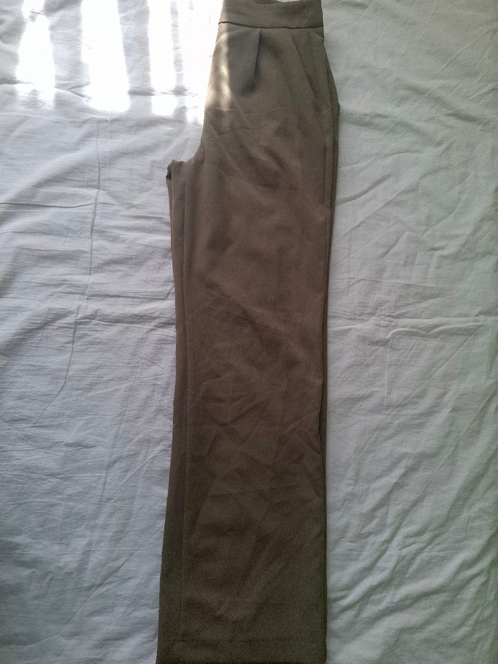 Haki Kadın Kumaş Pantolon - Görsel 2